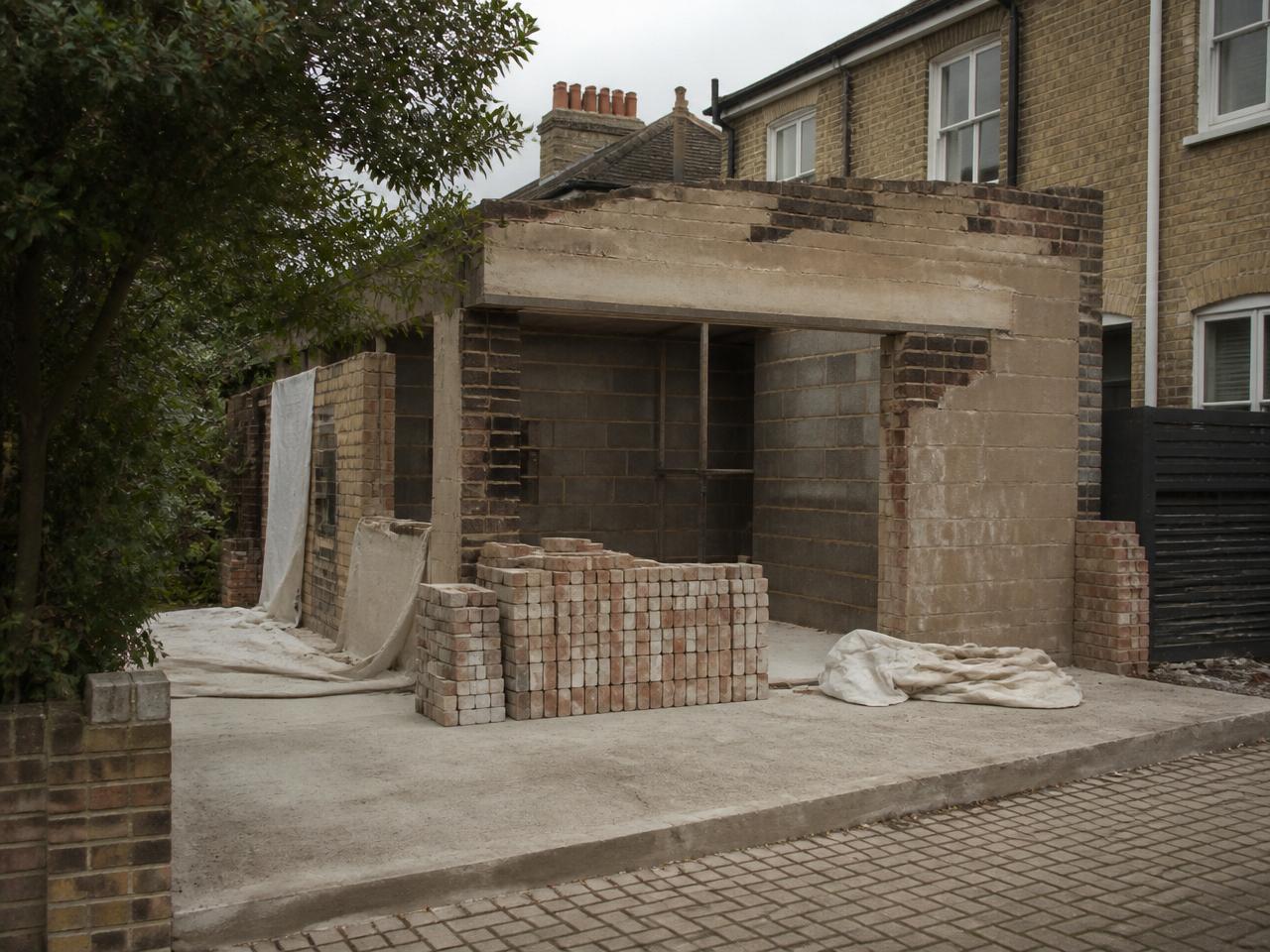 Brick garage removal