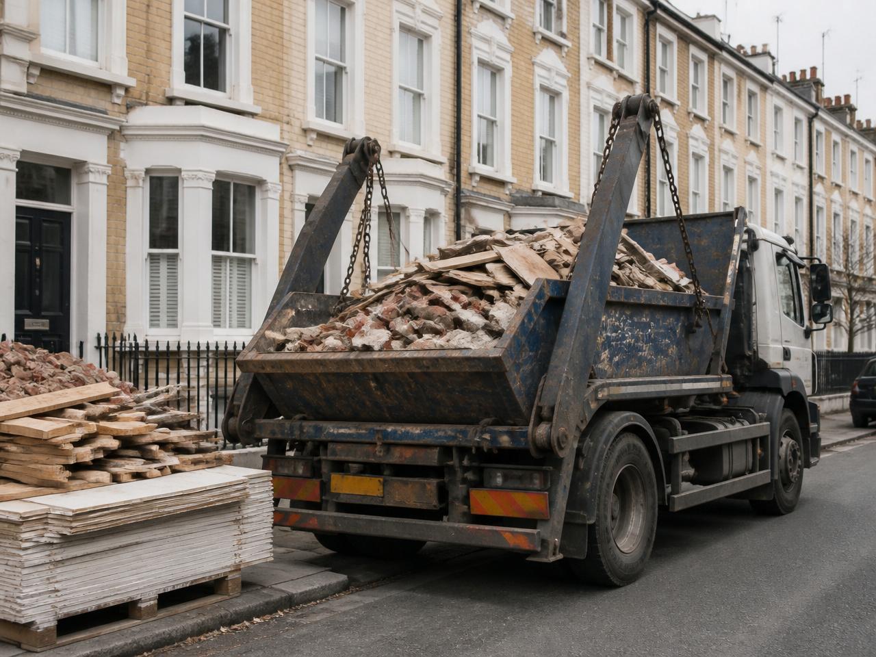 Waste loaded out